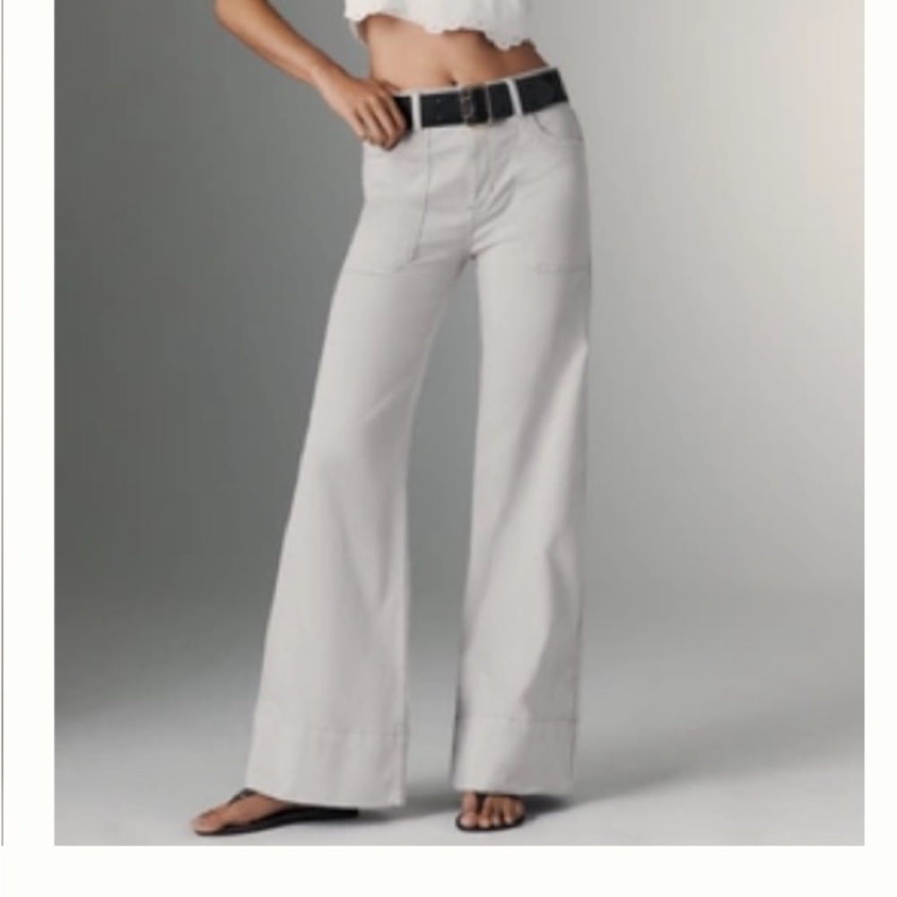 The Rylan Relaxed High-Rise Flare Pants by Pilcro Anthropologie